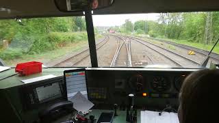 Der Moorexpress von BRV fädelt sich in die Hauptstrecke HHCUX ein und fährt ein im Bahnhof Stade [upl. by Anrahc]