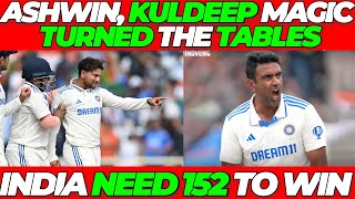 India need 152 runs to win  Ashwin amp Kuldeep Magic TURNED the TABLES  India vs England 4th Test [upl. by Ronel]