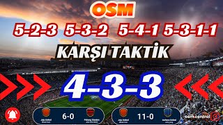 OSM 2025 EYLÃœL GÃœNCEL DEFANSÄ°F TAKTÄ°KLERE KARÅI 433 KAZANAN TAKTÄ°K  ONLINE SOCCER MANAGER 2025 [upl. by Augustina]