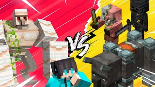 IRON GOLEM VS ZOMBIE IN MINECRAFT minecraft irongolem zombieland [upl. by Baler626]