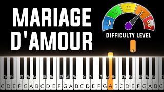 Mariage dAmour  Paul de Senneville Piano Tutorial  Sheet Music [upl. by Aketal729]