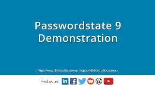 Passwordstate 9 Demonstration [upl. by Prudence]