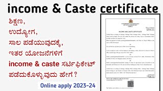 How to apply for new income amp caste certificate online  caste certificate for education or job [upl. by Steinman]