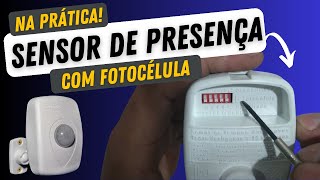 Como Instalar SENSOR DE PRESENÇA COM FOTOCÉLULA [upl. by Dlorag]