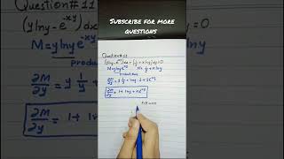 Exact differential equations 24 question 11 Dennis g zill shorts [upl. by Cod]