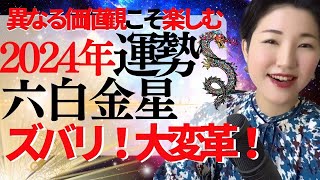 六白金星・2024年の運勢と吉方位とバイオリズム  九星気学 [upl. by Meridel]