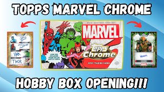 Topps Chrome Marvel hobby box opening [upl. by Allimaj72]