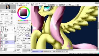 SpeedPaint Fluttershy and butterflies [upl. by Aralc]