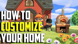 How to Customize your House  Customize Home ACNH  Animal Crossing New Horizons Home Customization [upl. by Fin]