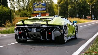 23M Lamborghini Centenario LP7704 Roadster Driving on the Road [upl. by Salot555]