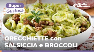 ORECCHIETTE con BROCCOLI SALSICCIA e PEPERONCINO veloce gustosa e dal tocco piccantino🥦😍 [upl. by Jerman]