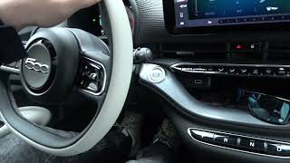 How to Manage Automatic Gearbox in Fiat 500 Electric  2020  now   Change Gear [upl. by Rosmunda]