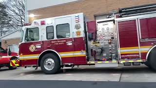 North Bellmore fire department engine 654 outside of the station 123023 [upl. by Adleremse987]