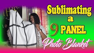 How to Use a Small Heat Press for Sublimating a 9Panel Photo Blanket [upl. by East]