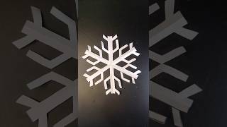 How to make easy paper snowflake shorts snowflakes part 62craft creative art yt papercrafts [upl. by Latsryc]