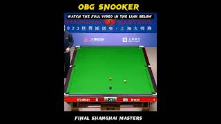 Final Shanghai masters Snooker snooker snooker2023 ronnieosullivan bestshot topshots [upl. by Zzahc]