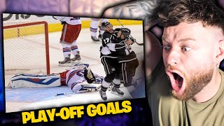 SOCCER FAN REACTS GREATEST NHL PLAYOFF GOALS🏒 [upl. by Pepper]