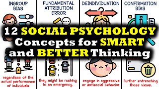 12 Social Psychology Concepts for Smart and Better Living [upl. by Hulton]