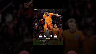 Netherland cooked Hungary 🤯🔥football [upl. by Einnej]