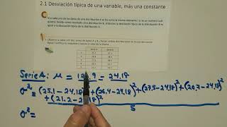 21 desviación típica de una variable más una constante numeral 1 [upl. by Livi]