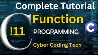 Function in C Programing  C programing Course  Free  Complete Guide with Example [upl. by Ytte]