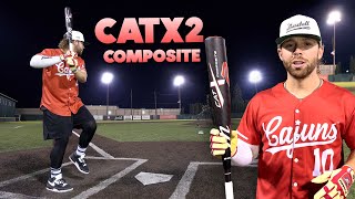 Hitting with the 2025 Marucci CATX2 COMPOSITE  USSSA Baseball Bat Review [upl. by Thomas]