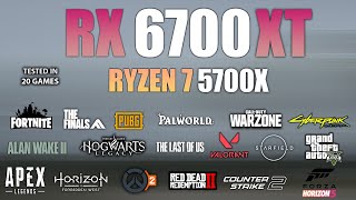 RX 6700 XT  Ryzen 7 5700X  Test in 20 Games  RX 6700XT Gaming [upl. by Keith193]