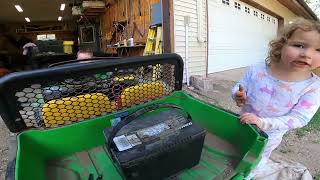 Kids John Deere Gator modification [upl. by Eatnahc]