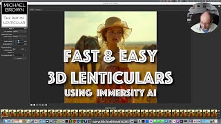 Fast and Easy 3D Lenticulars using Immersity AI to generate frames for interlacing [upl. by Gilliette23]