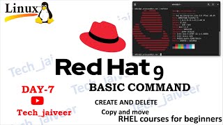 How to use terminal in RHEL9 Linux  basic command move and copy techjaiveer [upl. by Donella844]