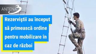 Rezerviştii au început să primească ordine pentru mobilizare în caz de război [upl. by Naux]