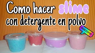 Como hacer slime con detergente en polvo Opal Giscocraft [upl. by Selinda127]