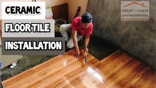 How To Install 60x60 Ceramic Floor Tile [upl. by Adnahcal]