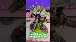 Knight Desecrator Of House Putridium ready for battle gamesworkshop warhammer40k nurgle [upl. by Boyden509]