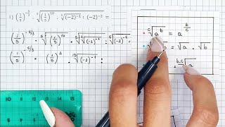 CÁLCULOS APLICANDO PROPIEDADES DE LA POTENCIACIÓN Y RADICACIÓN  Parte 3  Cuadernillo  Ingreso UNS [upl. by Anitsuj]