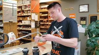 HOW TO Respool your Stihl Trimmer Head [upl. by Arod]