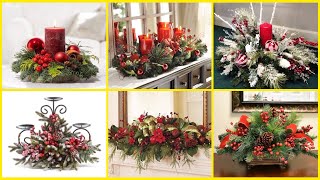 Beautiful and elegant Diy Christmas table centerpieces Christmas table decorations items 2k24 [upl. by Hali]