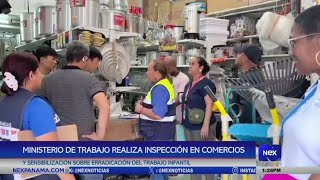 Ministerio de trabajo realiza inspección en comercios para erradicar el trabajo infantil [upl. by Miksen197]