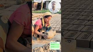 women workers brick making method shortsvideo [upl. by Koziarz]