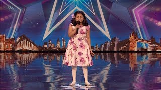 Britains Got Talent 2020 Souparnika Nair 10 Year Old Singer Full Audition S14E07 [upl. by Lorien]