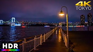 Tokyo Japan  Relaxing beach walk after Heavy Rain【4K HDR】 [upl. by Iraj]