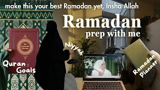 How I prepare for Ramadan 2024  intentions goal setting Ramadan Planner Sisterhood [upl. by Becky384]