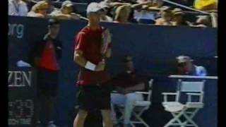 Lleyton Hewitt vs Hyung Taik Lee US Open 2003  Round 3 [upl. by Tonya]