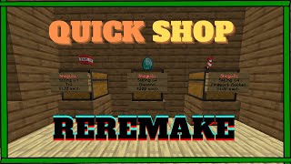 Minecraft ScriptPlugin Showcase  QuickShop Reremake [upl. by Samot]