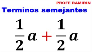 Suma de términos semejantes con FRACCIONES  Ejemplo 1 [upl. by Hctud218]