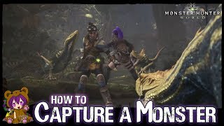 Monster Hunter World PC  How to Capture a Monster [upl. by Ainslie]