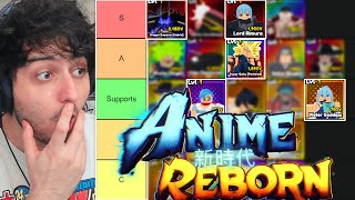 The OFFICIAL Anime Reborn TIER LIST Best Units amp The Meta [upl. by Lindsay]