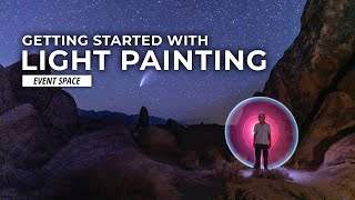 Creative Portraits with Light Painting How to Get Started  BampH Event Space [upl. by Smail]