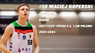 Maciej Koperski  mid season highlights 20232024 [upl. by Valina]