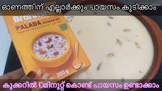 പായസം മിക്സ് കൊണ്ട് കുക്കറിൽ ഇത്പോലെ പോലെ ചെയ്തുനോക്കൂ 10 മിനുറ്റിൽ പായസം റെഡി palada payasam mix [upl. by Pretrice588]